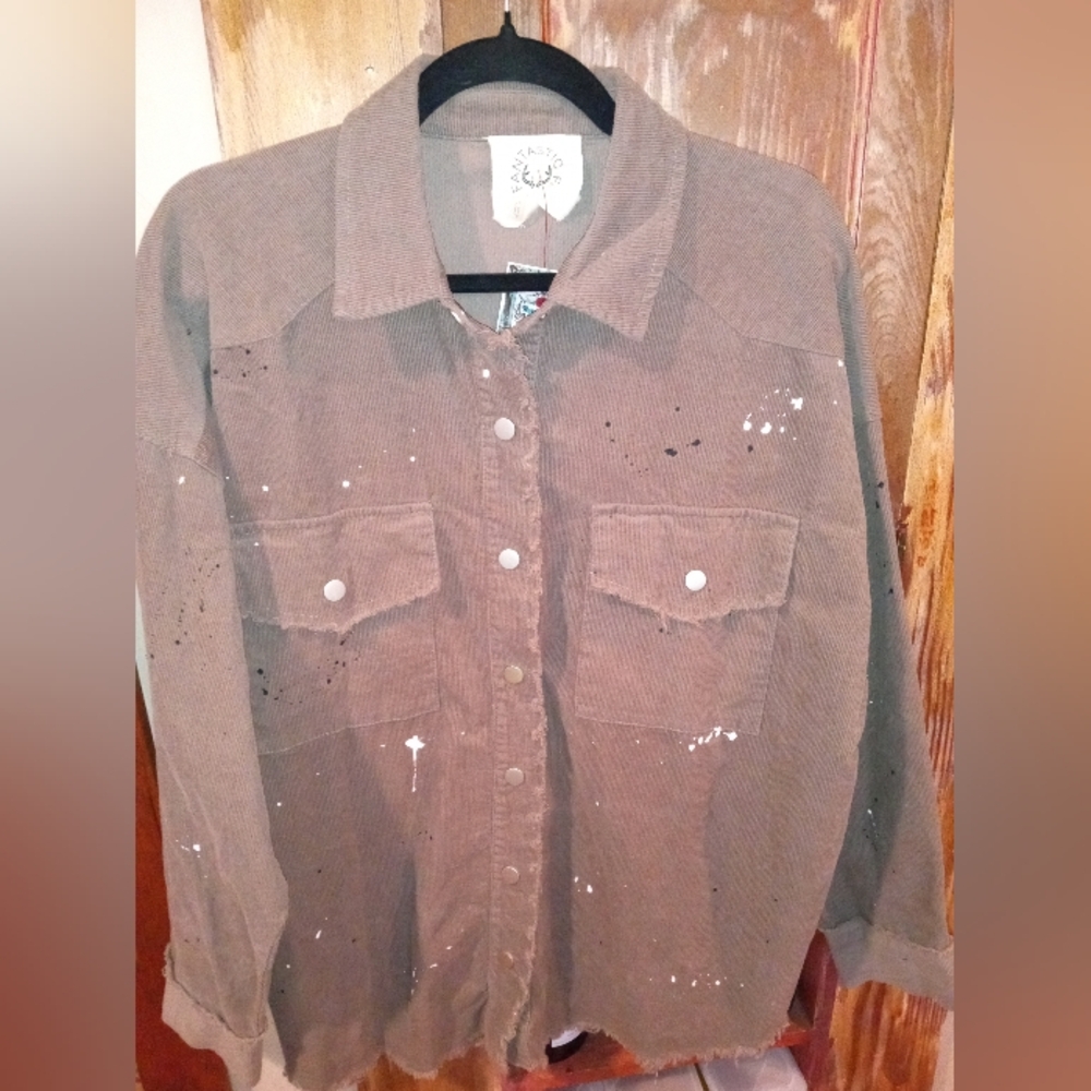 Fantastic Fawn Snap Corduroy Shirt